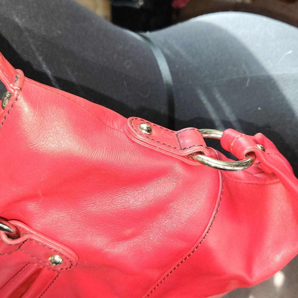 ILI red leather purse - Picture 4 of 11